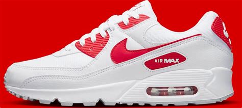 nike air max 90 rood wit heren|Heren Wit Air Max 90 Schoenen (6) .